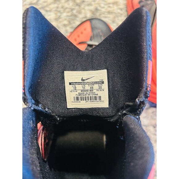 NEW Nike Men’s HyperDUNK 2014 Lunarlon Mango 653640-800 Basketball Sneaker Sz12 - Picture 4 of 9